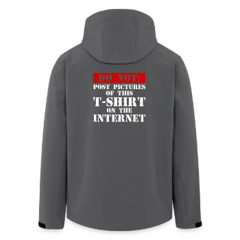 Do Not Internet – Nerd, Social Media & Geek Fun - Men’s Recycled Softshell Jacket by Stanley/Stella - black - Back - AI Model Male 185 light (185cm)