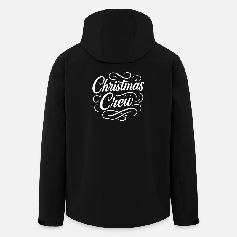 Équipage de Noël Weihnachten - Veste softshell homme en polyester recyclé Stanley/Stella - noir