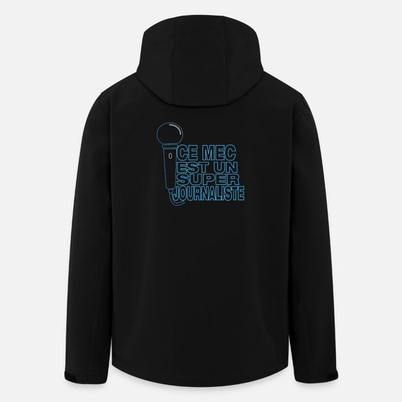 Super Journalist – Dieser Typ bedient das Mikrofon - Recycelte Männer Softshell-Jacke von Stanley/Stella - Schwarz