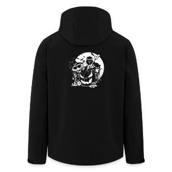 Lustige gruselige Halloween Gesellen in der Nacht - Recycelte Männer Softshell-Jacke von Stanley/Stella - Schwarz - Hinten - AI Model Male 185 light (185cm)