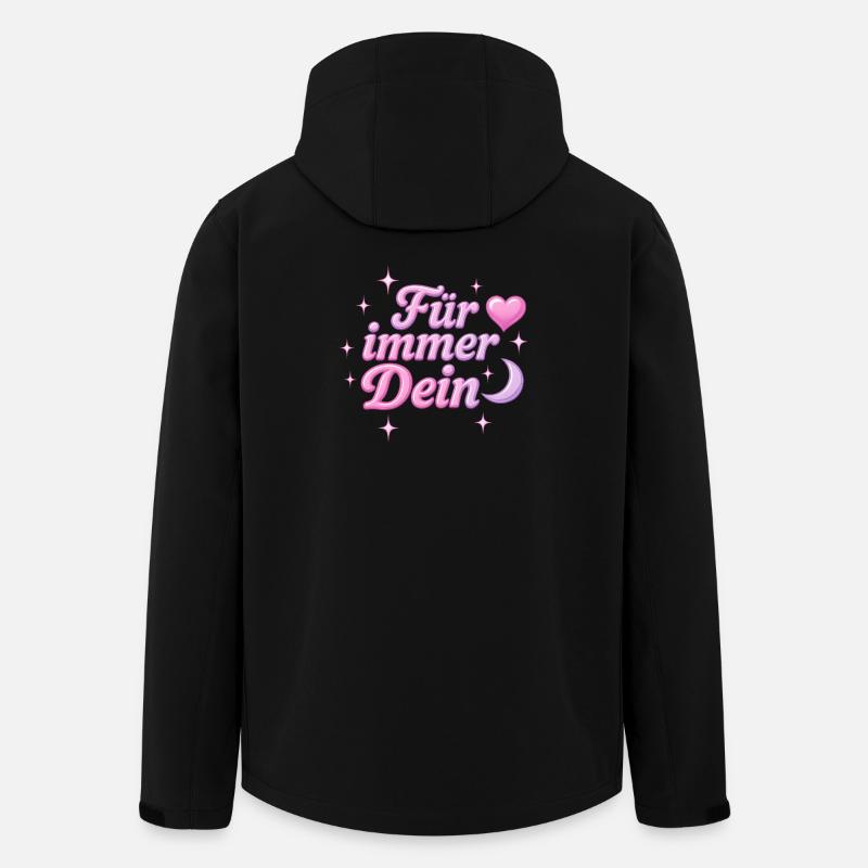 für immer dein / y2k design - Recycelte Männer Softshell-Jacke von Stanley/Stella - Schwarz