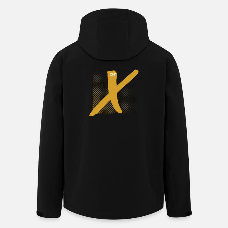 Génération X Doré X - Veste softshell homme en polyester recyclé Stanley/Stella - noir
