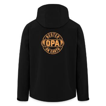 Best Grandpa - Men’s Recycled Softshell Jacket by Stanley/Stella - black - Back - AI Model Male 185 light (185cm)