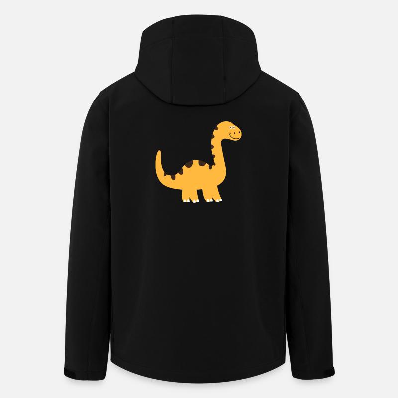 Cute Little Dinosaur - Men’s Recycled Softshell Jacket by Stanley/Stella - black