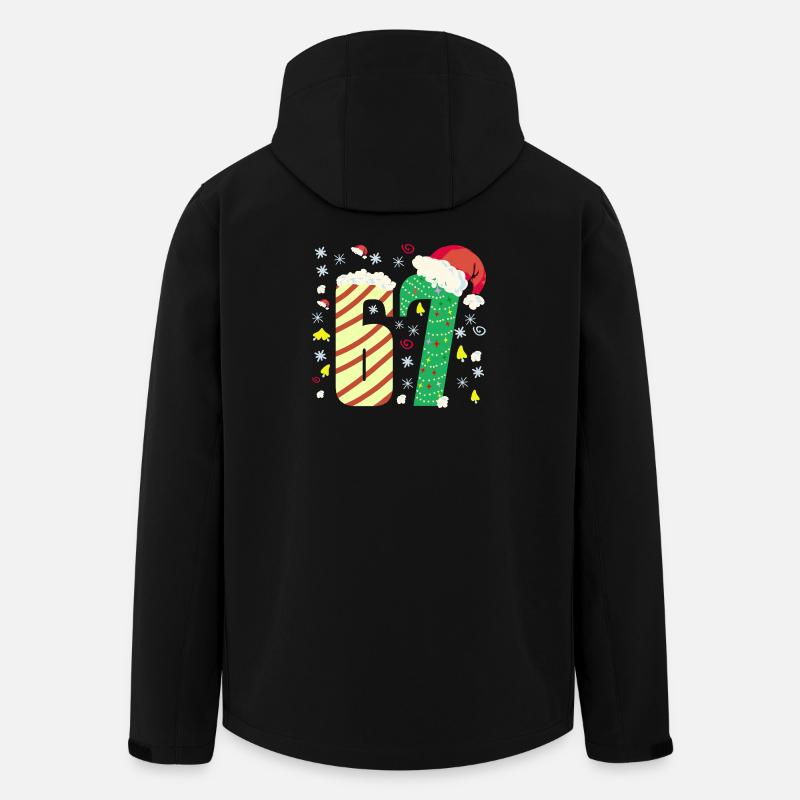 67 Noël - Veste softshell homme en polyester recyclé Stanley/Stella - noir