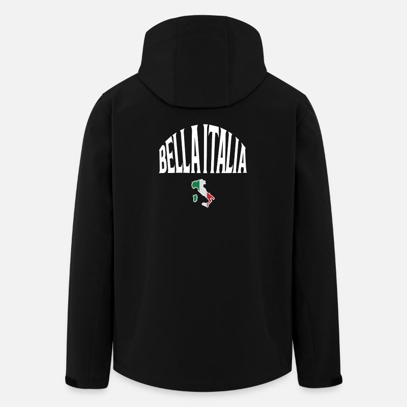Bella Italia - Recycelte Männer Softshell-Jacke von Stanley/Stella - Schwarz