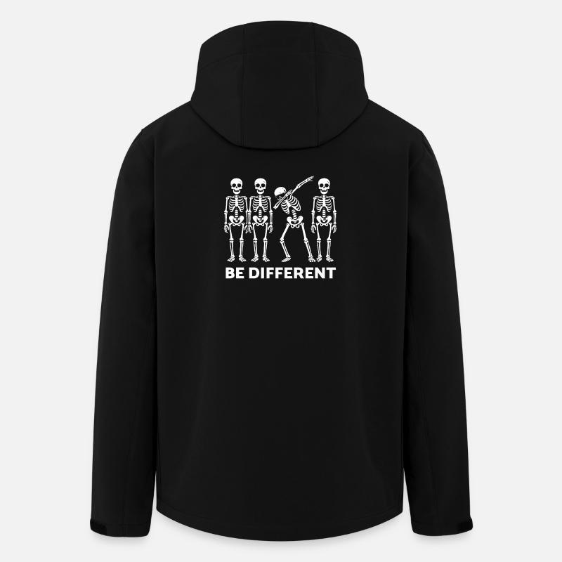 Be Different Skeleton Statement - Recycelte Männer Softshell-Jacke von Stanley/Stella - Schwarz