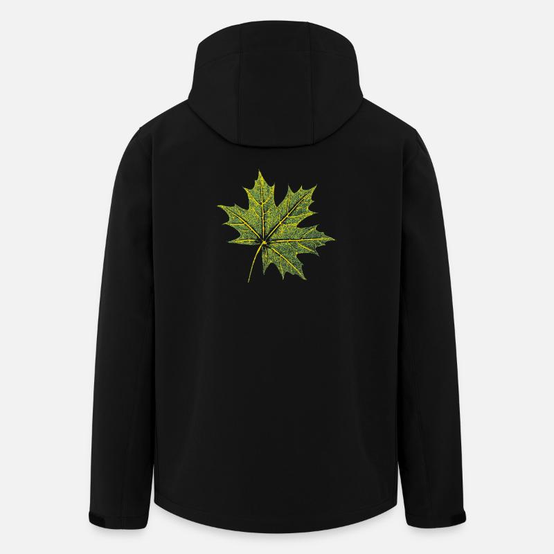 Maple Leaf - Forest & Nature BOTANIK - Men’s Recycled Softshell Jacket by Stanley/Stella - black