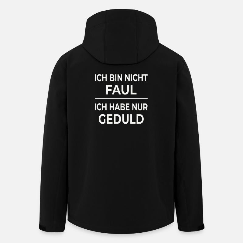 Tålmodighed er ikke dovenskab - Stanley/Stella Mænd Genanvendt Softshell-jakke Discoverer - sort