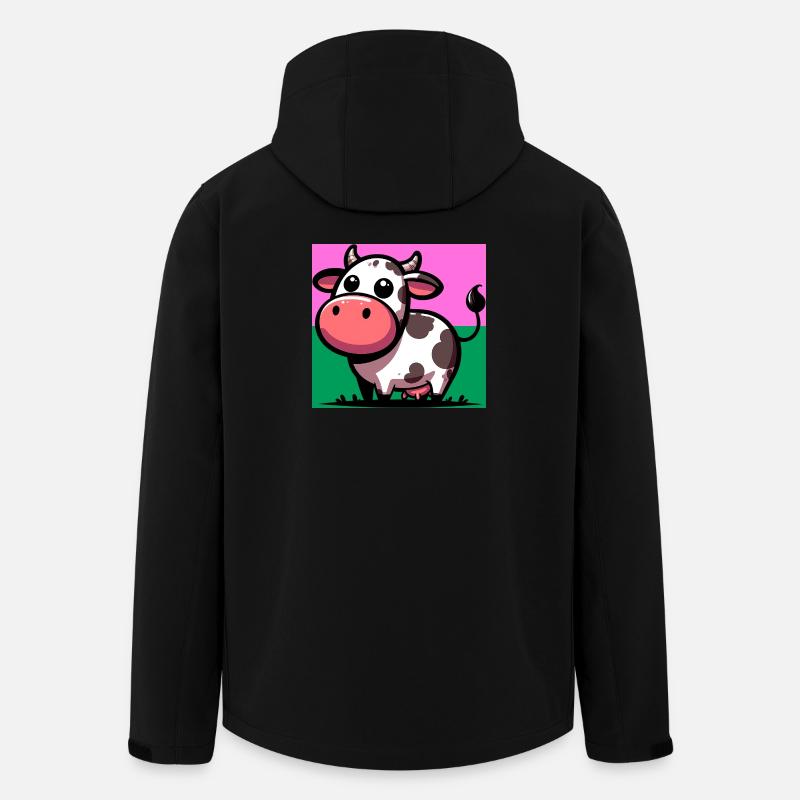 vache - Veste softshell homme en polyester recyclé Stanley/Stella - noir