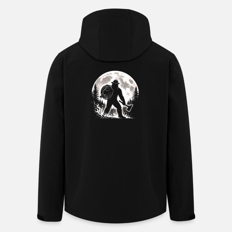 Bigfoot Firefighter - Men’s Recycled Softshell Jacket by Stanley/Stella - black
