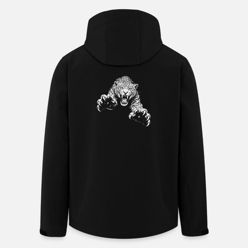 Jaguar - Recycelte Männer Softshell-Jacke von Stanley/Stella - Schwarz