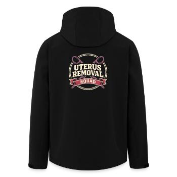 Hysterektomie-erholung Hysterektomie-überlebender - Recycelte Männer Softshell-Jacke von Stanley/Stella - Schwarz - Hinten - AI Model Male 185 light (185cm)