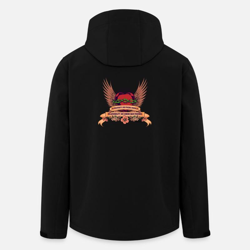 Unsere Freunde - Recycelte Männer Softshell-Jacke von Stanley/Stella - Schwarz