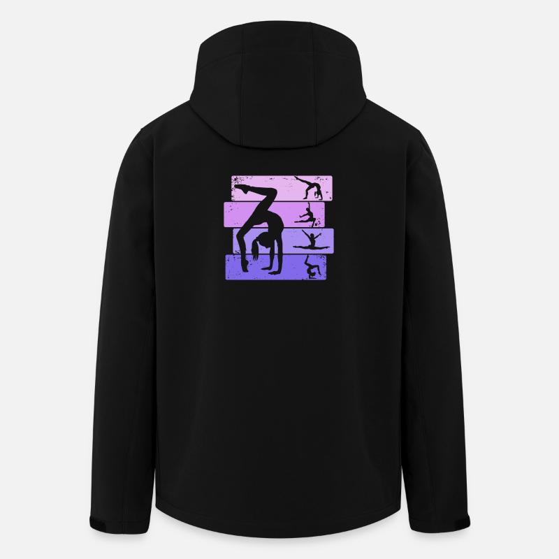 Turnerin Mädchen Gymnastik Turnen Akrobatik - Recycelte Männer Softshell-Jacke von Stanley/Stella - Schwarz
