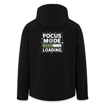 Focus Mode Loading ADHD Chaos - Men’s Recycled Softshell Jacket by Stanley/Stella - black - Back - AI Model Male 185 light (185cm)