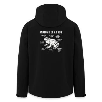 I Bury Things Maybe Plants Maybe People Frog - Men’s Recycled Softshell Jacket by Stanley/Stella - black - Back - AI Model Male 185 light (185cm)