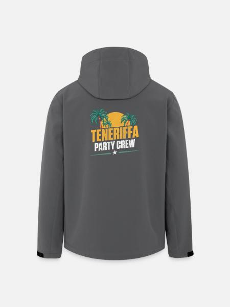 Teneriffa Party Crew - Recycelte Männer Softshell-Jacke von Stanley/Stella - Schwarz
