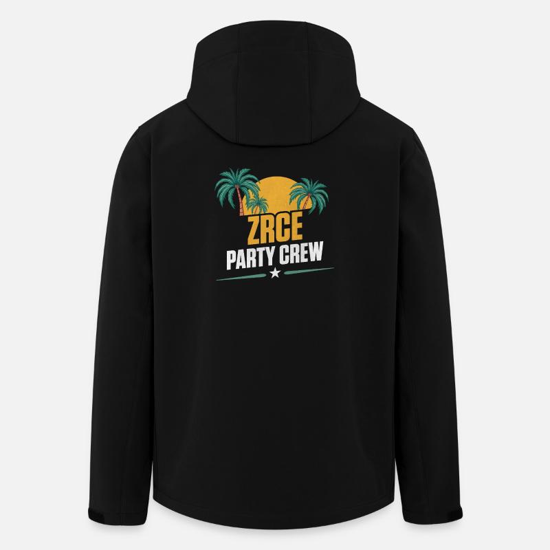 Zrce Party Party Crew - Men’s Recycled Softshell Jacket by Stanley/Stella - black
