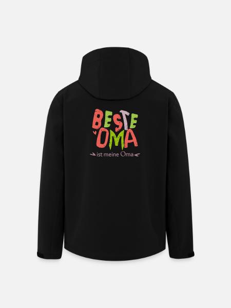 beste Oma - Recycelte Männer Softshell-Jacke von Stanley/Stella - Schwarz