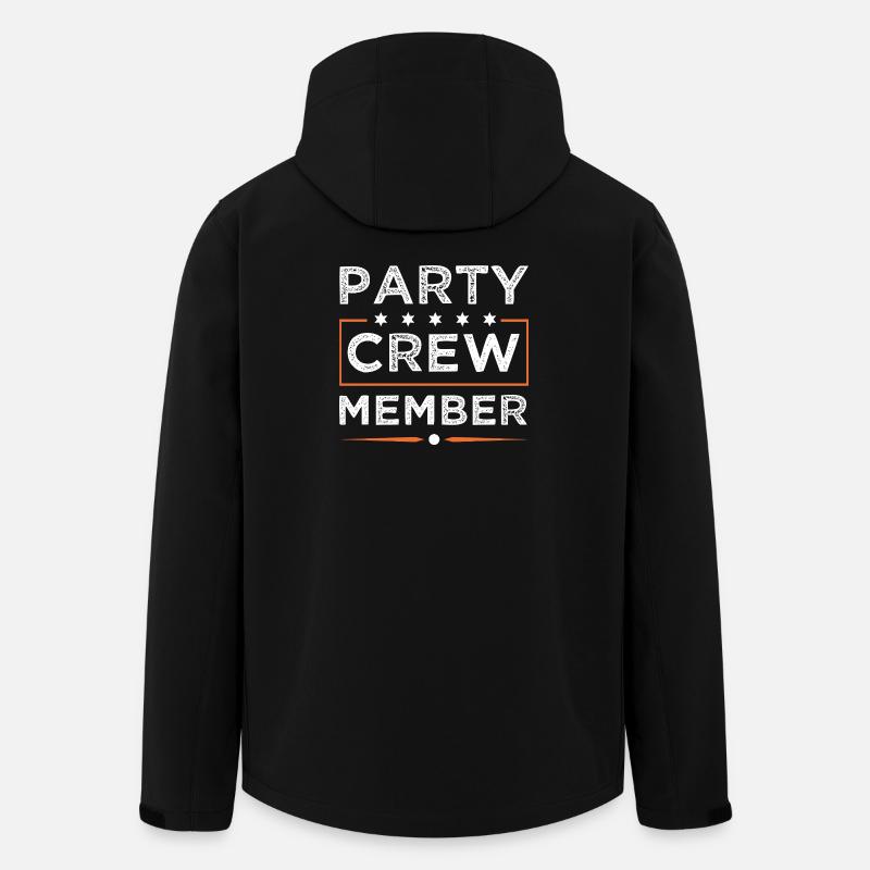 Équipe de fête - Veste softshell homme en polyester recyclé Stanley/Stella - noir