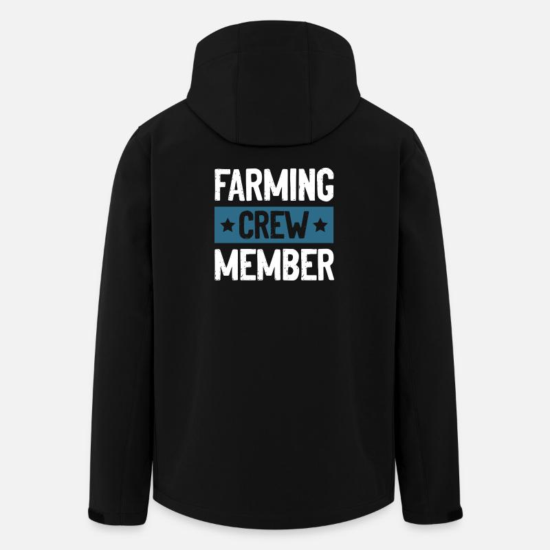Farming Crew - Recycelte Männer Softshell-Jacke von Stanley/Stella - Schwarz