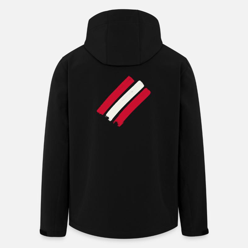 Österreich  - Recycelte Männer Softshell-Jacke von Stanley/Stella - Schwarz