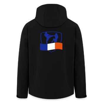 arts martiaux - Veste softshell homme en polyester recyclé Stanley/Stella - noir - Dos - AI Model Male 185 light (185cm)