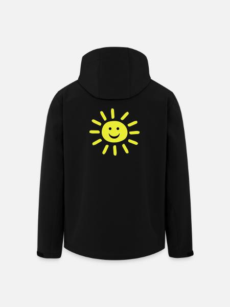 Smiley Summer Sun - Men’s Recycled Softshell Jacket by Stanley/Stella - black