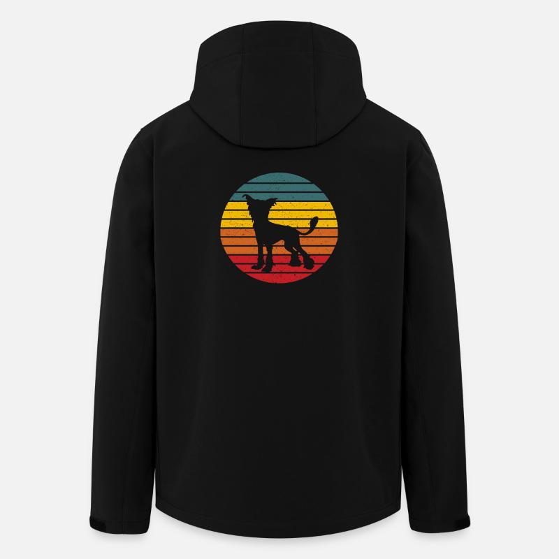 Hund Chinesischer Schopfhund - Recycelte Männer Softshell-Jacke von Stanley/Stella - Schwarz