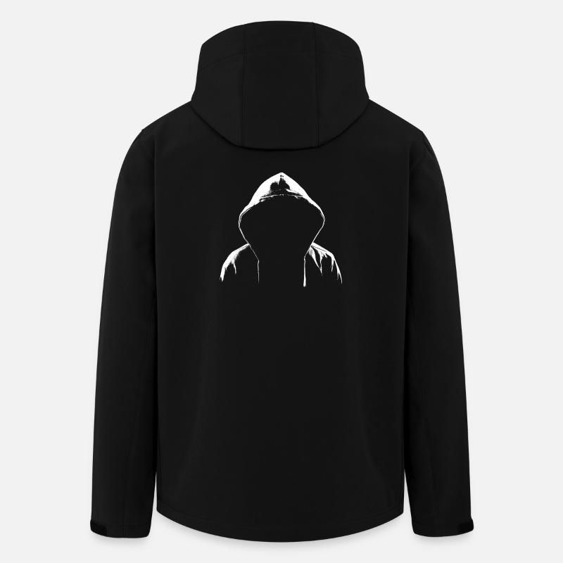 Hoodie Hacker Style - Recycelte Männer Softshell-Jacke von Stanley/Stella - Schwarz