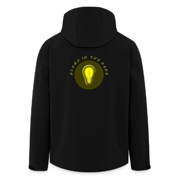 brille dans l’obscurité problème de courant électro - Veste softshell homme en polyester recyclé Stanley/Stella - noir - Dos - AI Model Male 185 light (185cm)