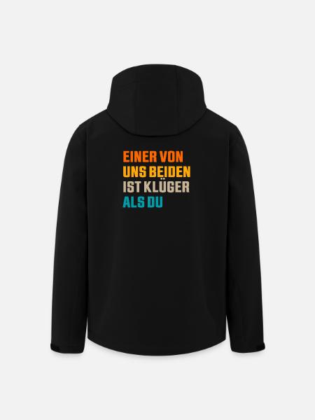 Einer von uns beiden ist klüger als du - Recycelte Männer Softshell-Jacke von Stanley/Stella - Schwarz