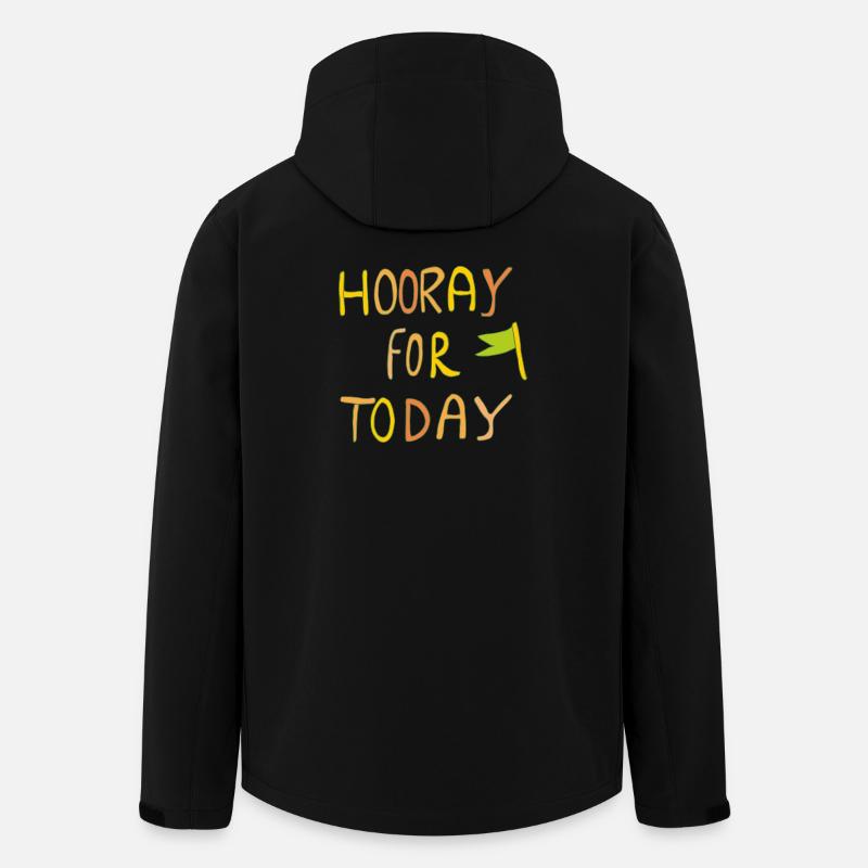 Hourra pour aujourd’hui - Veste softshell homme en polyester recyclé Stanley/Stella - noir