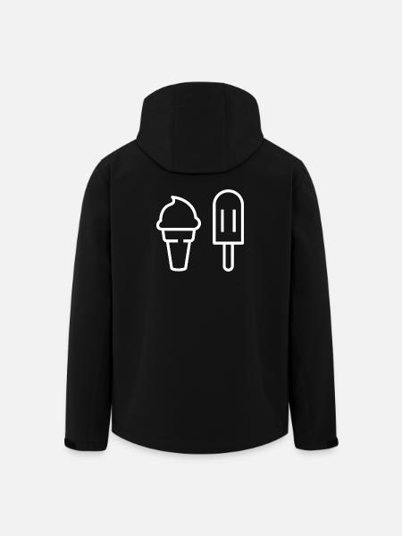 Ich will Eis - Recycelte Männer Softshell-Jacke von Stanley/Stella - Schwarz