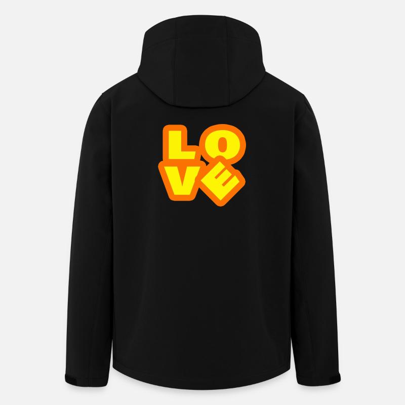 LOVE - Men’s Recycled Softshell Jacket by Stanley/Stella - black