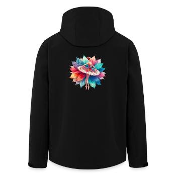 Balletttänzerin mit Tutu - Recycelte Männer Softshell-Jacke von Stanley/Stella - Schwarz - Hinten - AI Model Male 185 light (185cm)