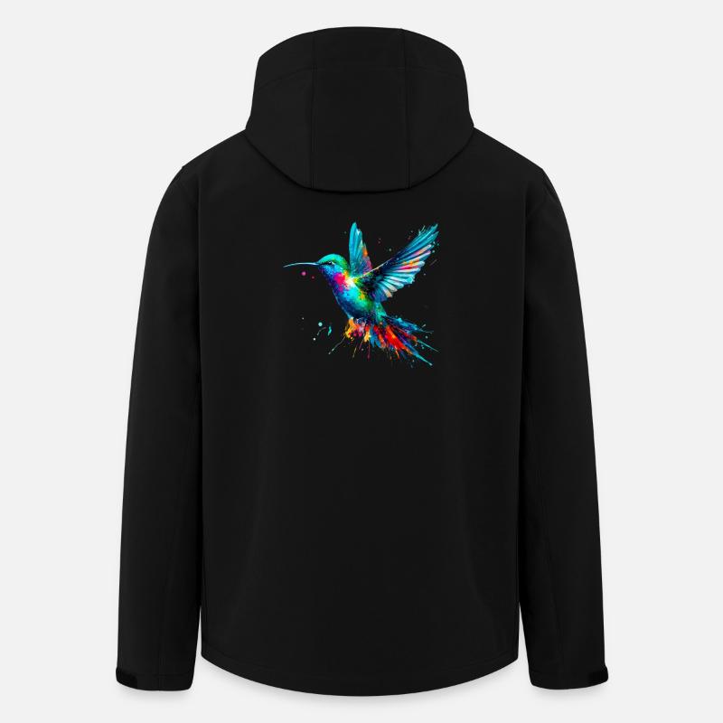 Hummingbird - Men’s Recycled Softshell Jacket by Stanley/Stella - black