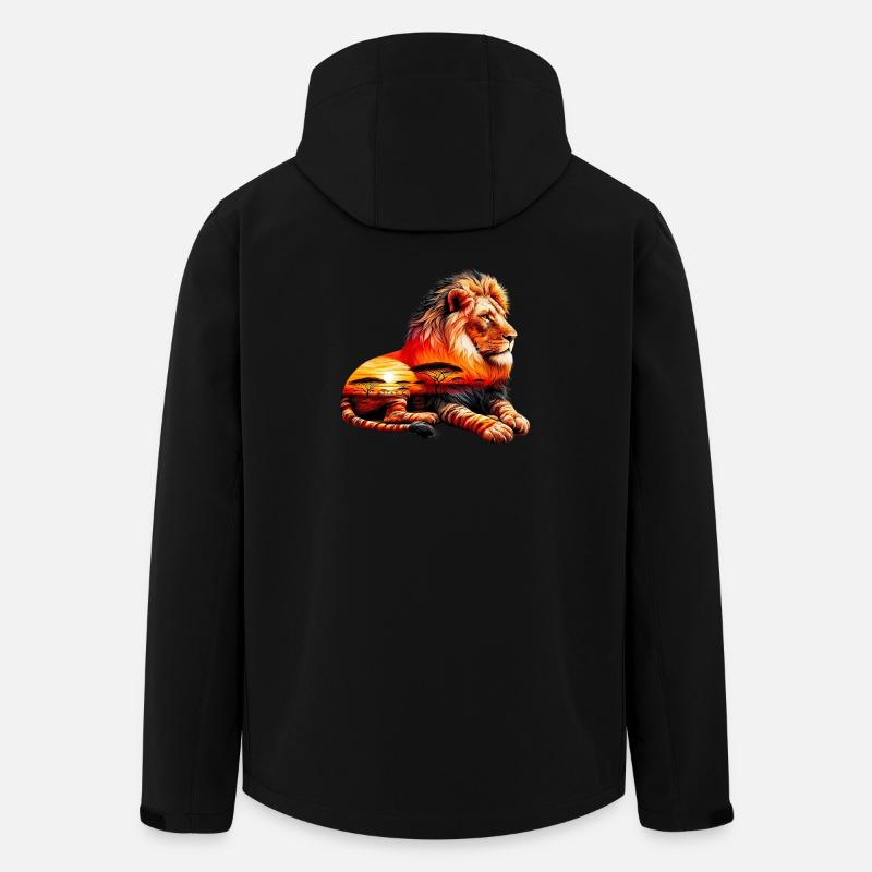 Lion - Veste softshell homme en polyester recyclé Stanley/Stella - noir