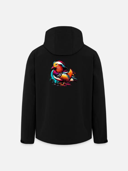 Mandarinente - Recycelte Männer Softshell-Jacke von Stanley/Stella - Schwarz