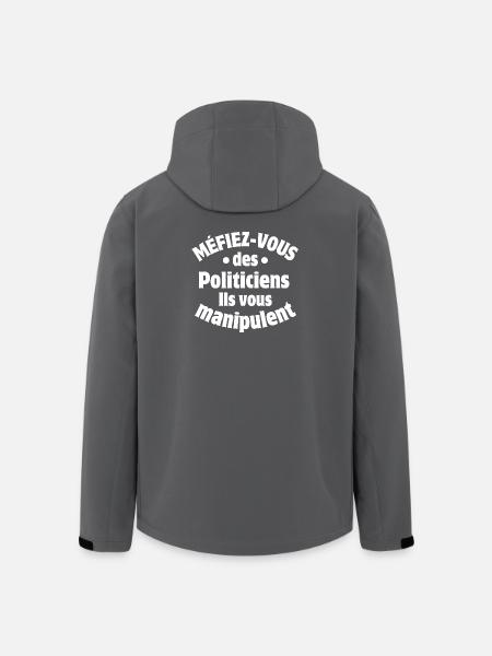 Politik, Politiker, Politiker - Recycelte Männer Softshell-Jacke von Stanley/Stella - Schwarz