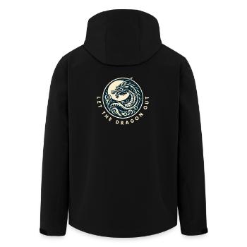 Lass den Drachen raus - Recycelte Männer Softshell-Jacke von Stanley/Stella - Schwarz - Hinten - AI Model Male 185 light (185cm)