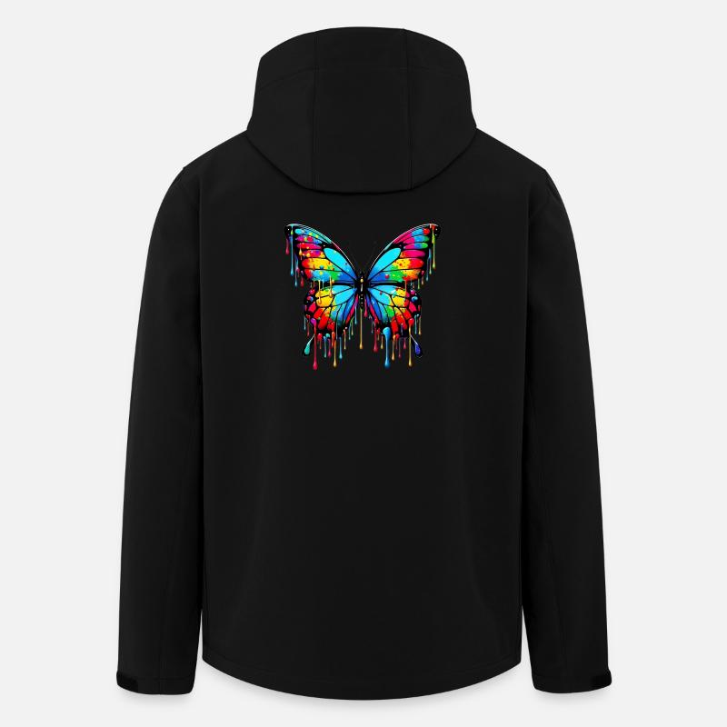 Schmetterling - Recycelte Männer Softshell-Jacke von Stanley/Stella - Schwarz