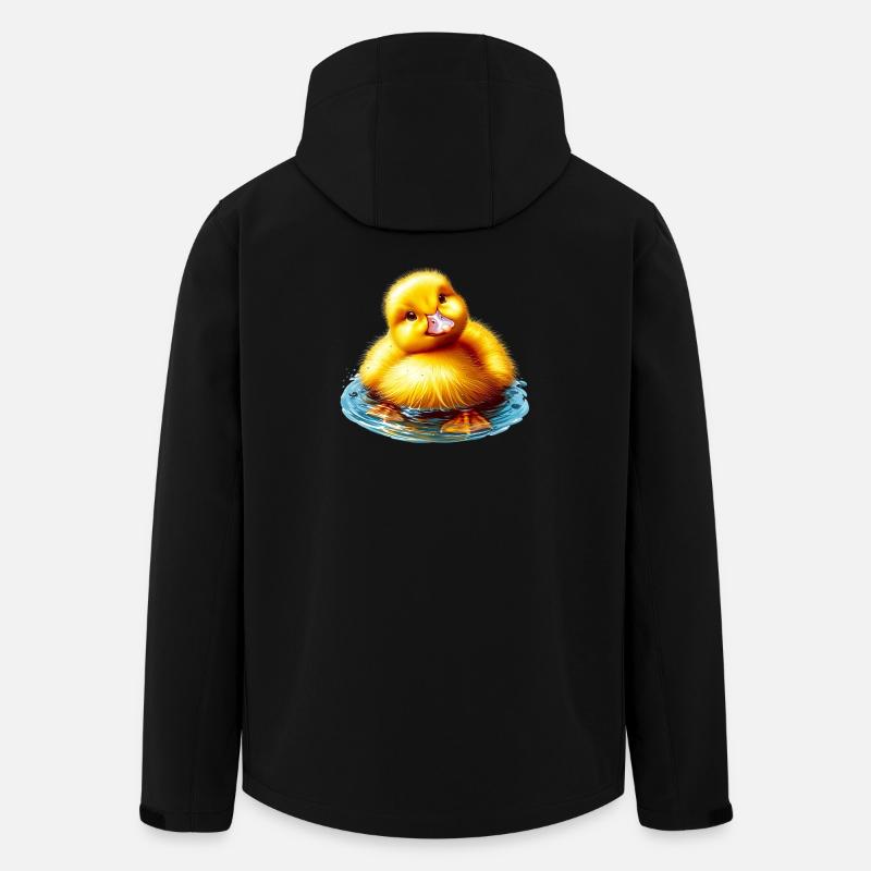Duckling Duck Duck Duck - Men’s Recycled Softshell Jacket by Stanley/Stella - black