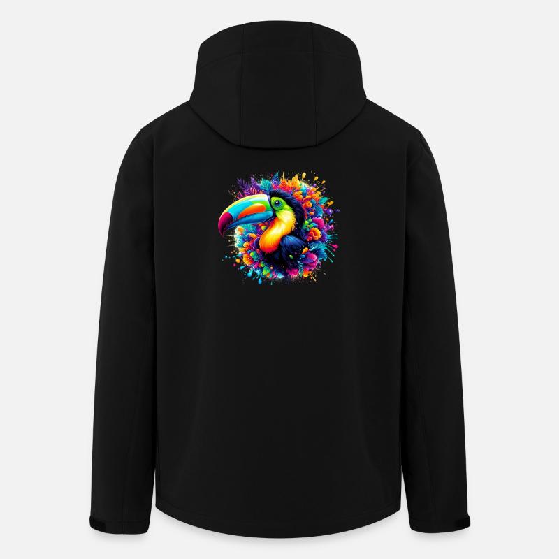 Toucan - Veste softshell homme en polyester recyclé Stanley/Stella - noir