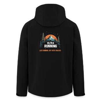 Ultra course à pied - Veste softshell homme en polyester recyclé Stanley/Stella - noir - Dos - AI Model Male 185 light (185cm)