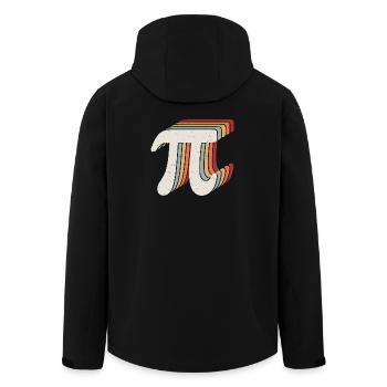 Happy Pi Day - Men’s Recycled Softshell Jacket by Stanley/Stella - black - Back - AI Model Male 185 light (185cm)