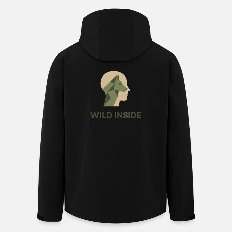 Wild Inside – Votre liberté intérieure - Veste softshell homme en polyester recyclé Stanley/Stella - noir
