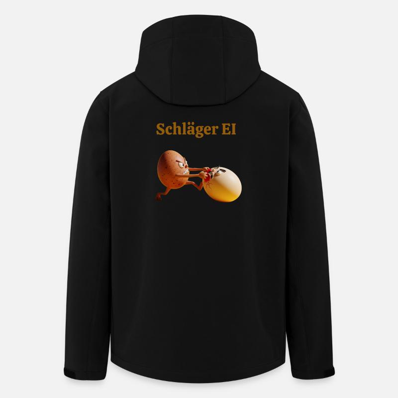 Racket Egg – Funny Egg Fight - Men’s Recycled Softshell Jacket by Stanley/Stella - black