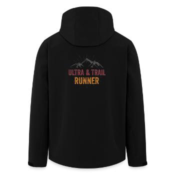 Ultra & Trail Runner - Veste softshell homme en polyester recyclé Stanley/Stella - noir - Dos - AI Model Male 185 light (185cm)